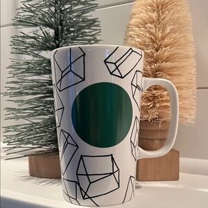 Starbucks Green and White Mug